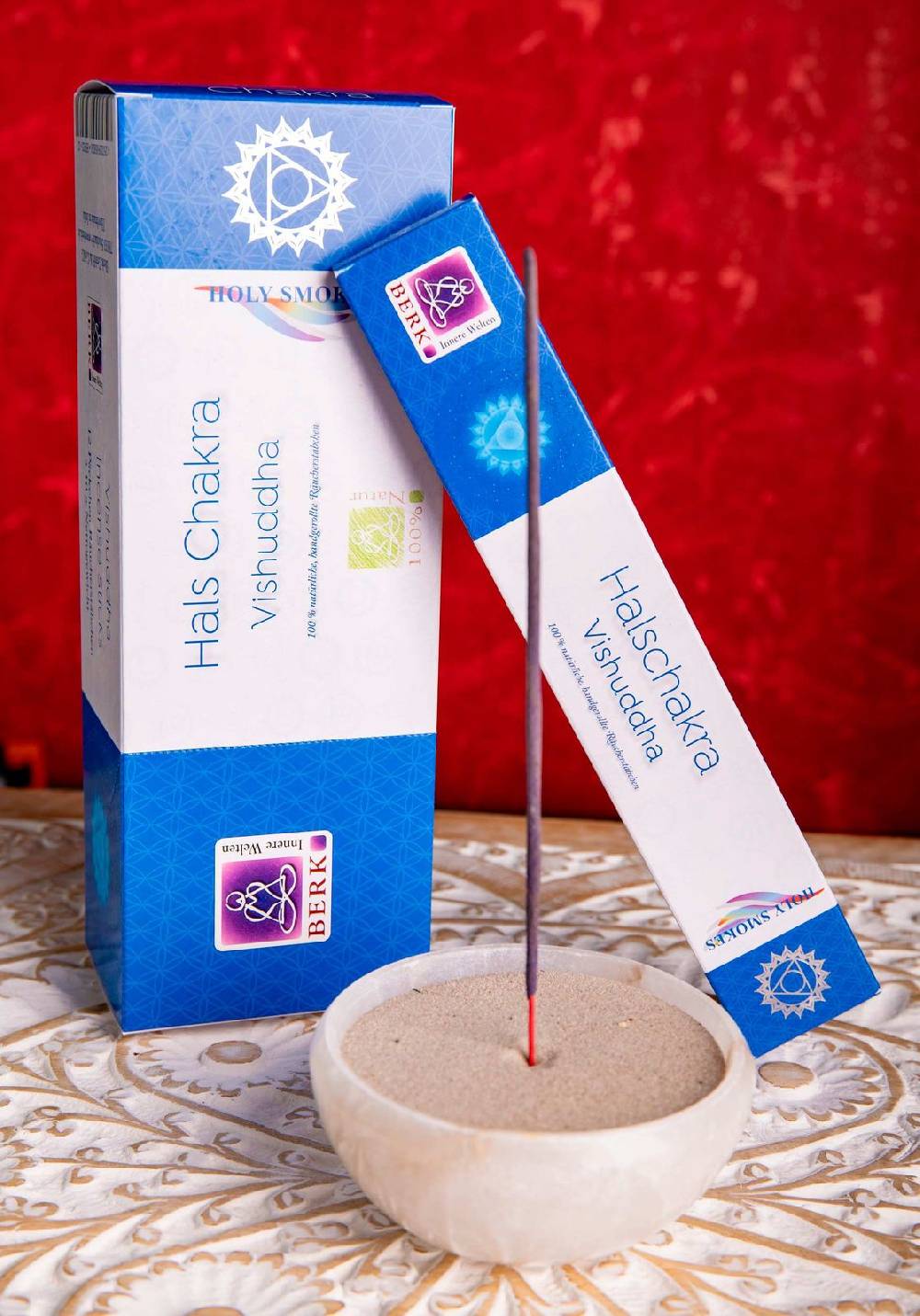 Kunst Und Magie 12er Großpackung Hals-Chakra (Vishuddha) Räucherstäbchen - Holy Smokes Chakra Duftstäbchen Preisnachlass