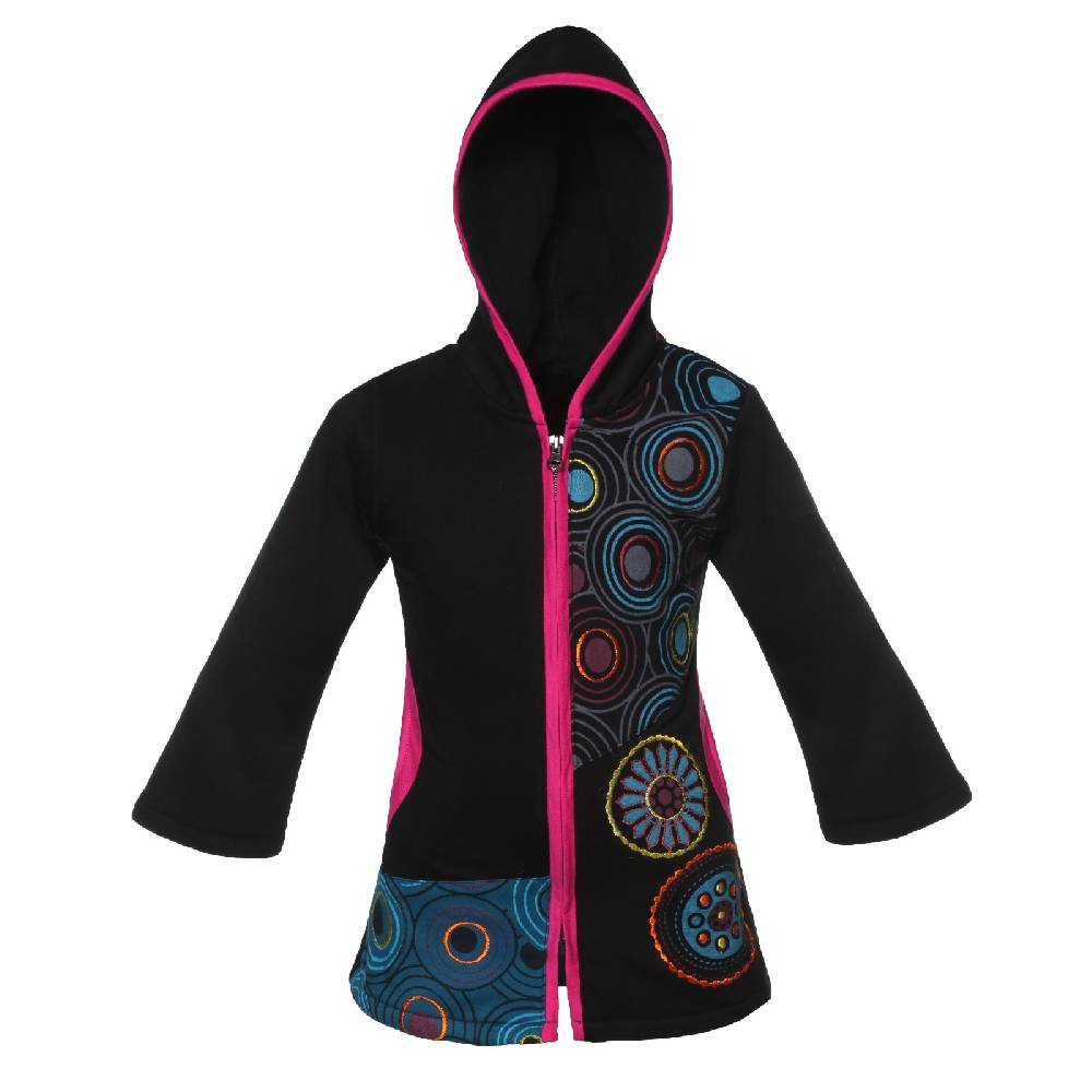 Kunst Und Magie Kunst & Magie Bunte Kinder Hippiejacke mit Zipfelkapuze Jubiläumsangebot