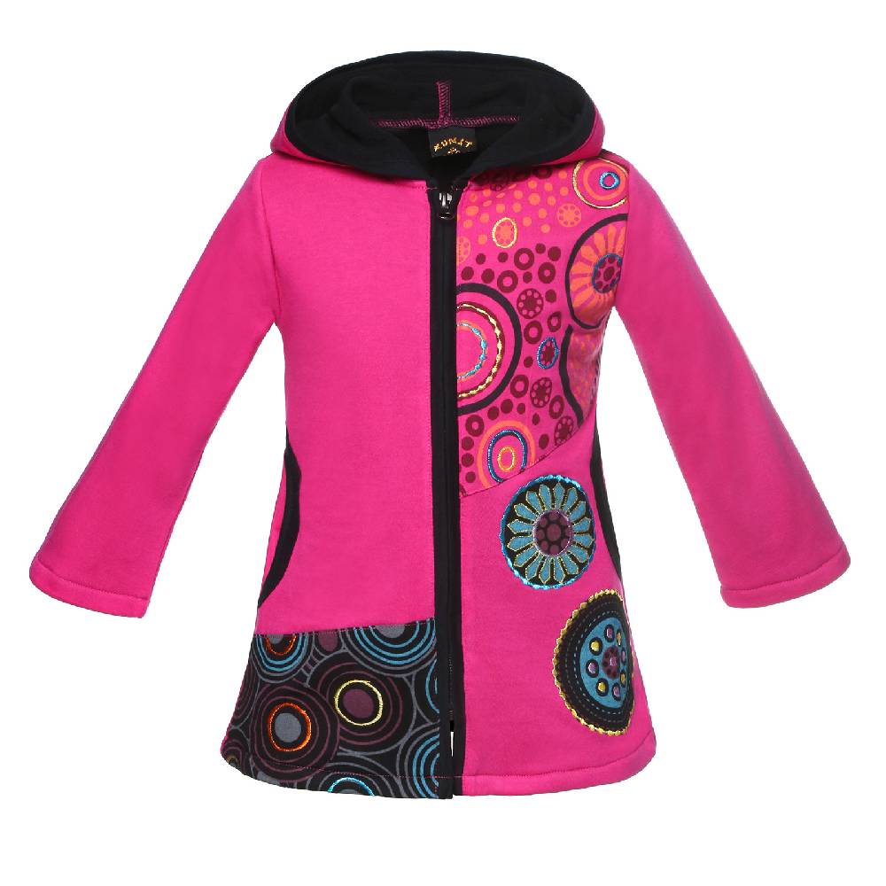 Kunst Und Magie Kunst & Magie Bunte Kinder Hippiejacke mit Zipfelkapuze Jubiläumsangebot