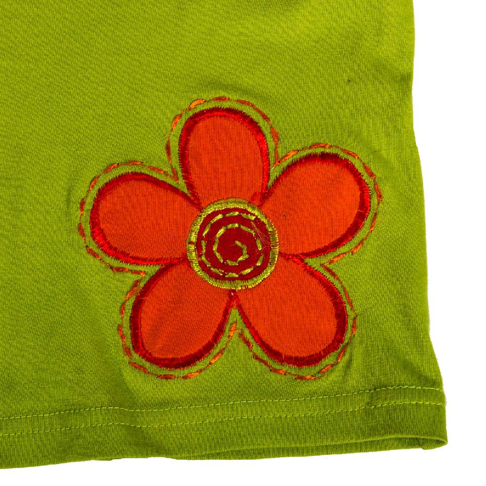 Kunst Und Magie Kunst und Magie farbenfrohe bunte Kinder T-shirts mit Blumen Stickerei Goa Hippie Neueste Mode