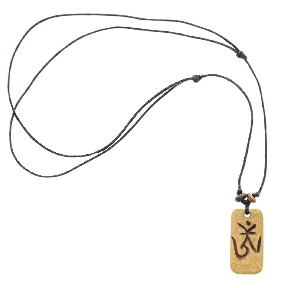 Kunst Und Magie Kunst und Magie Om Manie Padme Hum Anhänger Amulett Beige ca. 3 cm Wochenangebot