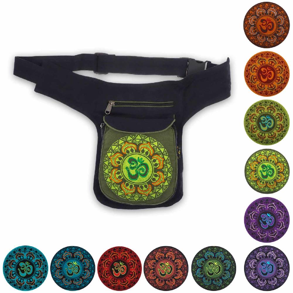 Kunst Und Magie KUNST UND MAGIE OM Mandala Bauchtasche Hüfttasche Mandala Gürteltasche Festivaltasche Sidebag Letzter Tag