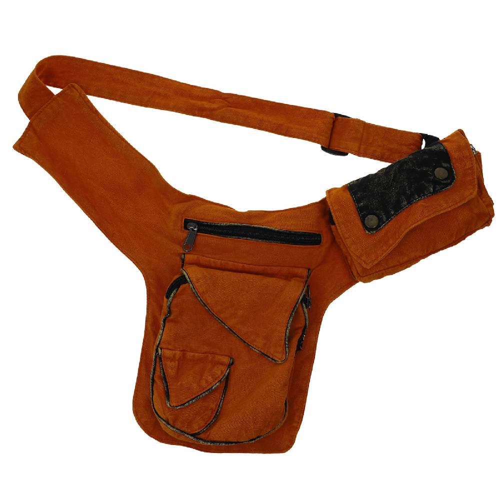 Kunst Und Magie Kunst und Magie Bauchtasche Sidebag Stonewashed Gürteltasche Festivaltasche Hippie Goa Riesige Rabatte