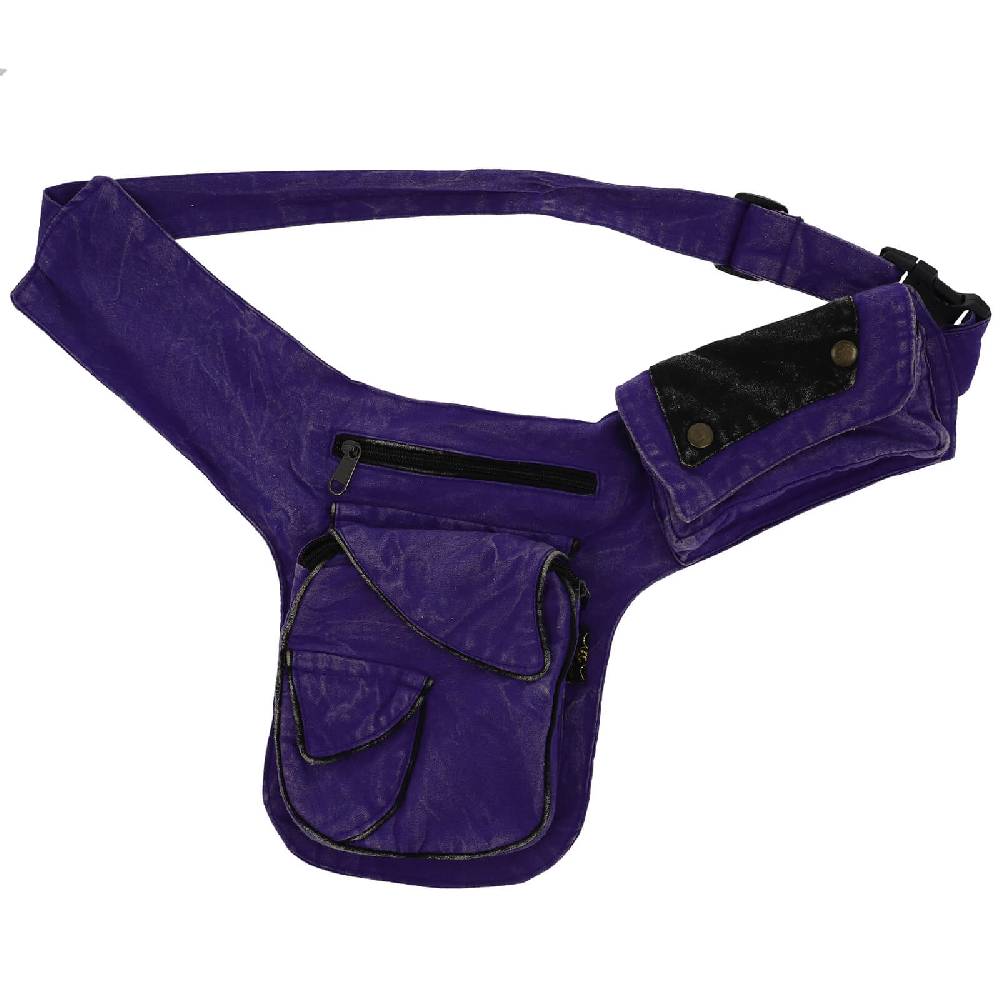 Kunst Und Magie Kunst und Magie Bauchtasche Sidebag Stonewashed Gürteltasche Festivaltasche Hippie Goa Riesige Rabatte