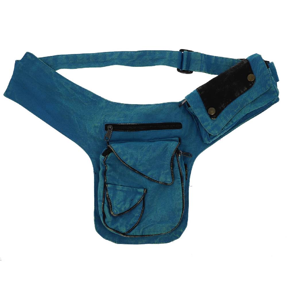 Kunst Und Magie Kunst und Magie Bauchtasche Sidebag Stonewashed Gürteltasche Festivaltasche Hippie Goa Riesige Rabatte