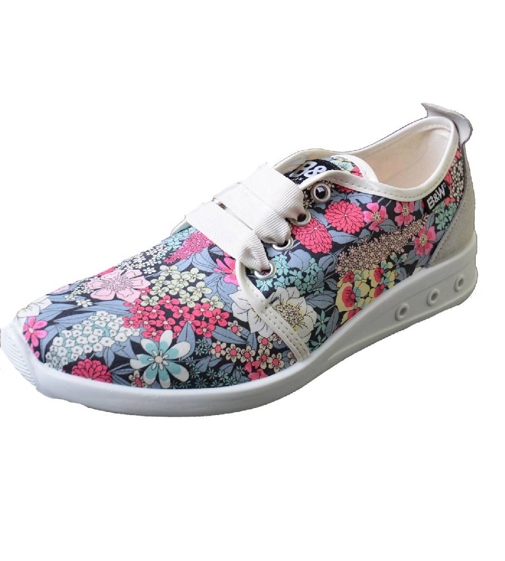 Kunst Und Magie Break & Walk Sneaker mit Blumenmuster B&W Schuhe Im Verkauf