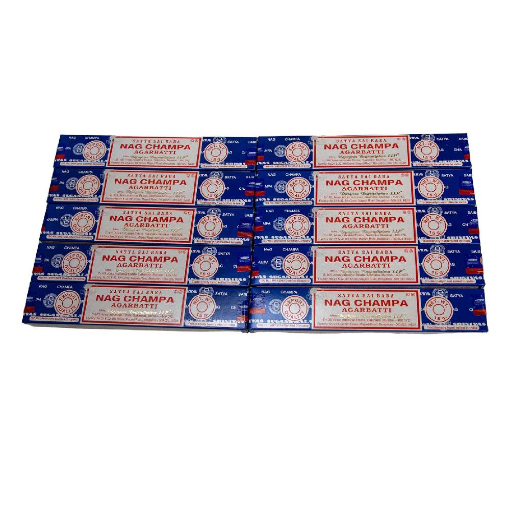 Kunst Und Magie Satya Sai Baba Nag Champa Räucherstäbchen 10er Großpackung 10x Fabrikpreis