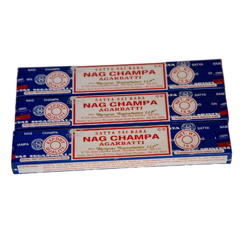 Kunst Und Magie Satya Sai Baba Nag Champa Räucherstäbchen 10er Großpackung 10x Fabrikpreis