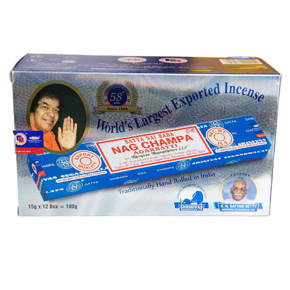 Kunst Und Magie Satya Sai Baba Nag Champa Räucherstäbchen 10er Großpackung 10x Fabrikpreis