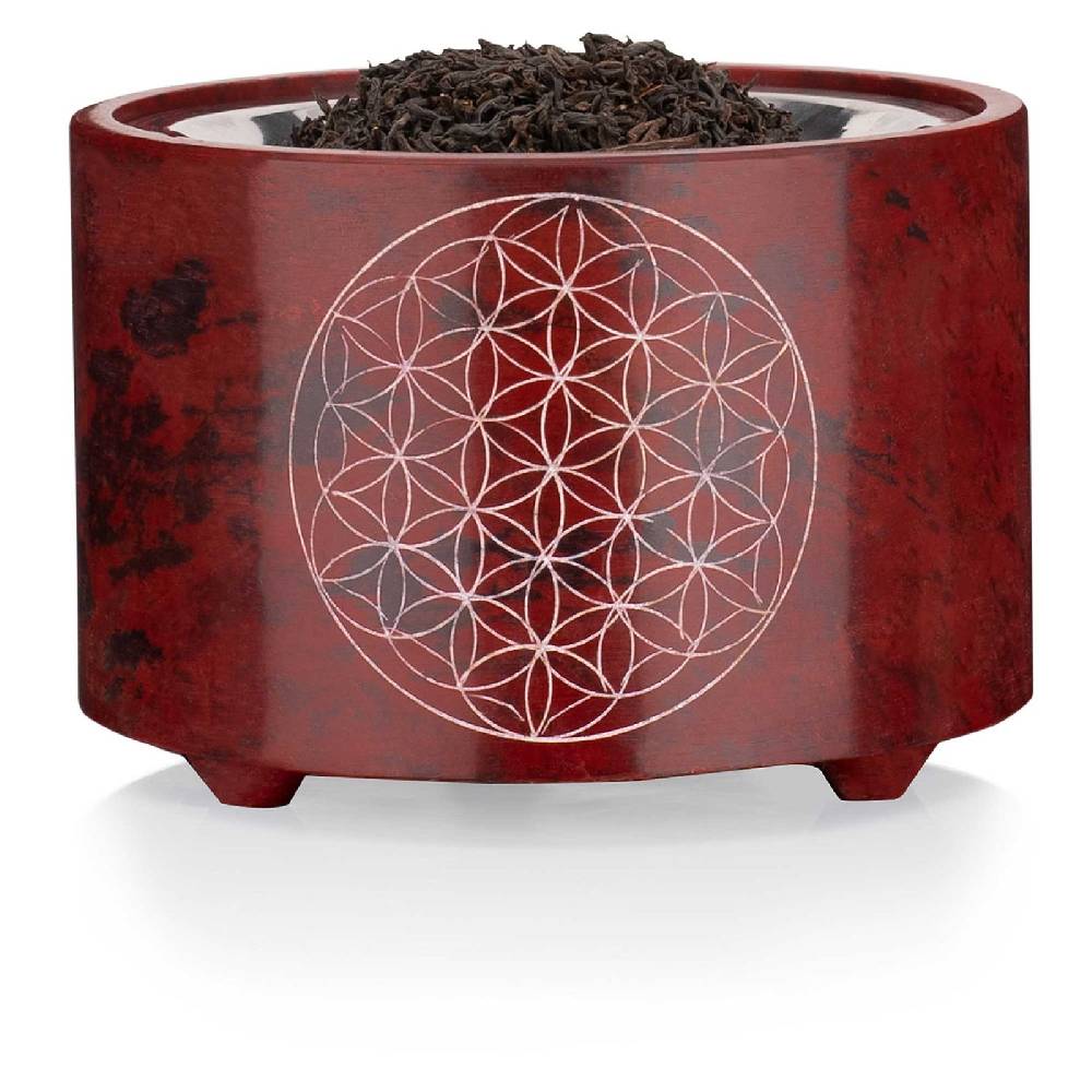 Kunst Und Magie Räucherstövchen mit Sieb Räucherschale Räuchergefäß Speckstein 10cm Räucherlampe Weihrauchbrenner Saisonschlussverkauf
