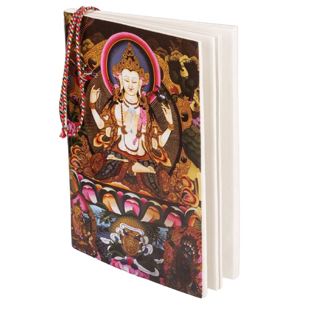 Kunst Und Magie Tagebuch Tara Buddha Tibet Poesiealbum handgefertigt Baumwollpapier- Notizbuch Indien Buch 13x18cm Nachhaltig Muttertagsangebot