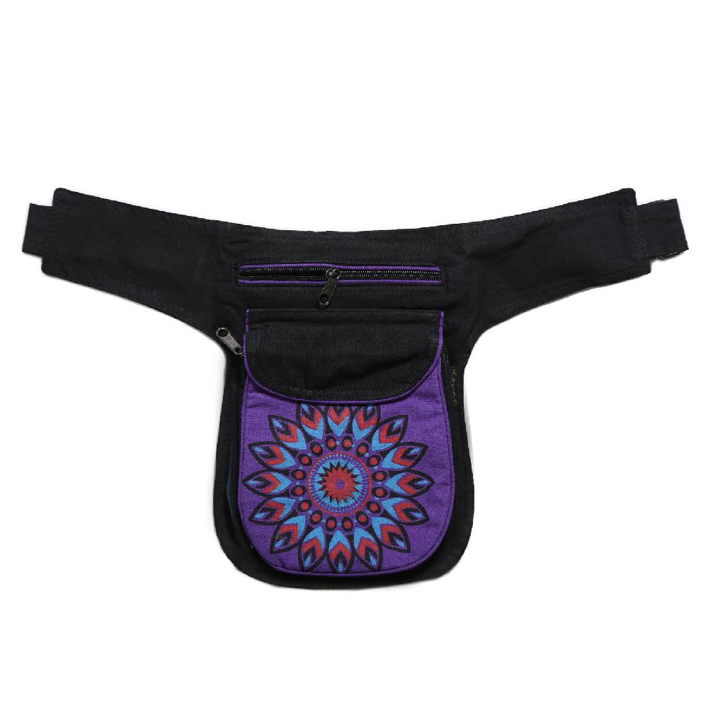 Kunst Und Magie Kunst und Magie Bauchtasche Sidebag Hipbag Mandala-Print Kostenlose Rückgabe
