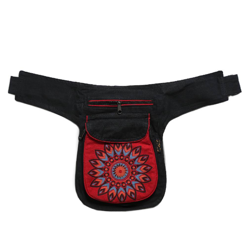Kunst Und Magie Kunst und Magie Bauchtasche Sidebag Hipbag Mandala-Print Kostenlose Rückgabe