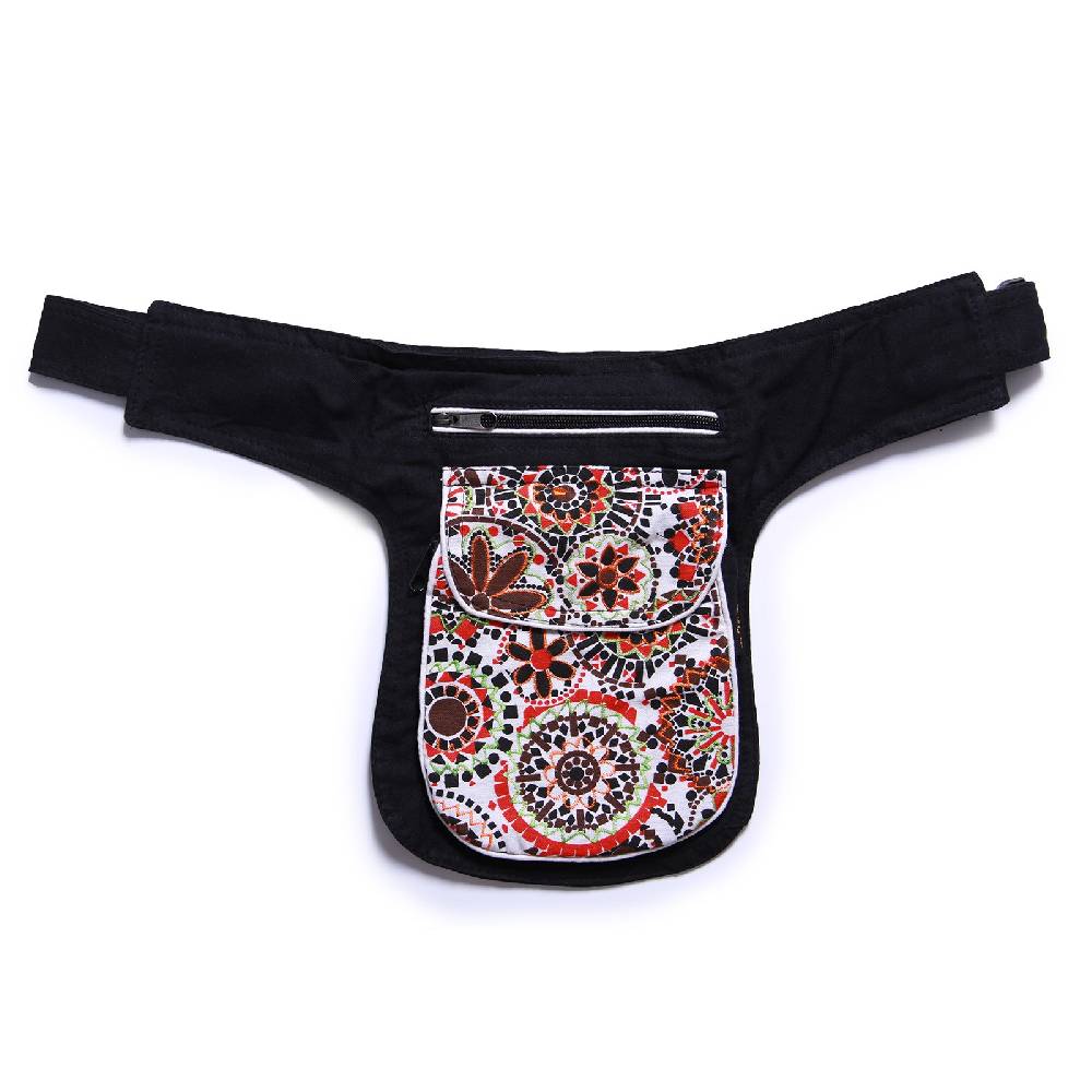 Kunst Und Magie Kunst und Magie Bestickte Bauchtasche Sidebag Gürteltasche Festivaltasche Hundesport Letzte 3 Tage