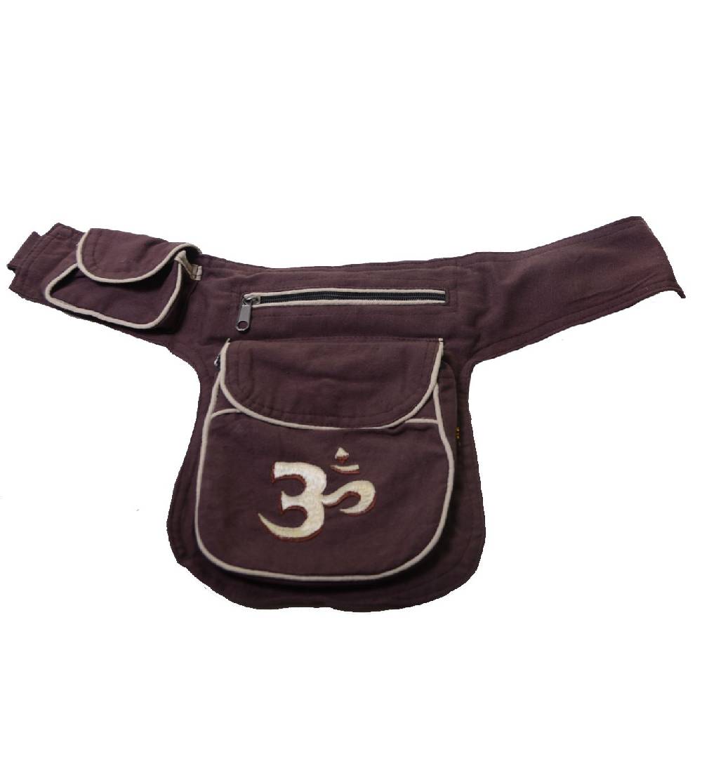 Kunst Und Magie Goa Bauchtasche OM-Symbol Gürteltasche Bauchgurt Festivaltasche Letzter Tag