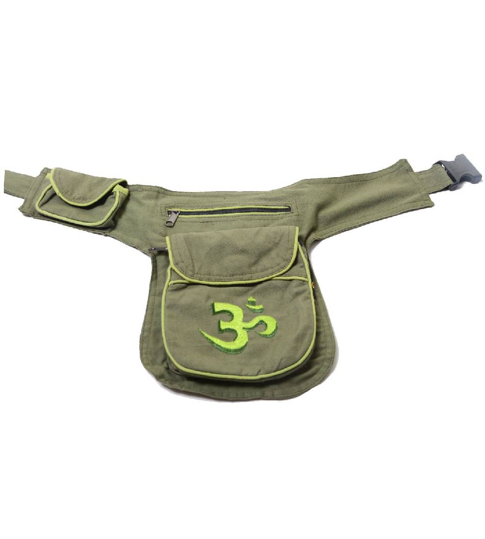 Kunst Und Magie Goa Bauchtasche OM-Symbol Gürteltasche Bauchgurt Festivaltasche Letzter Tag