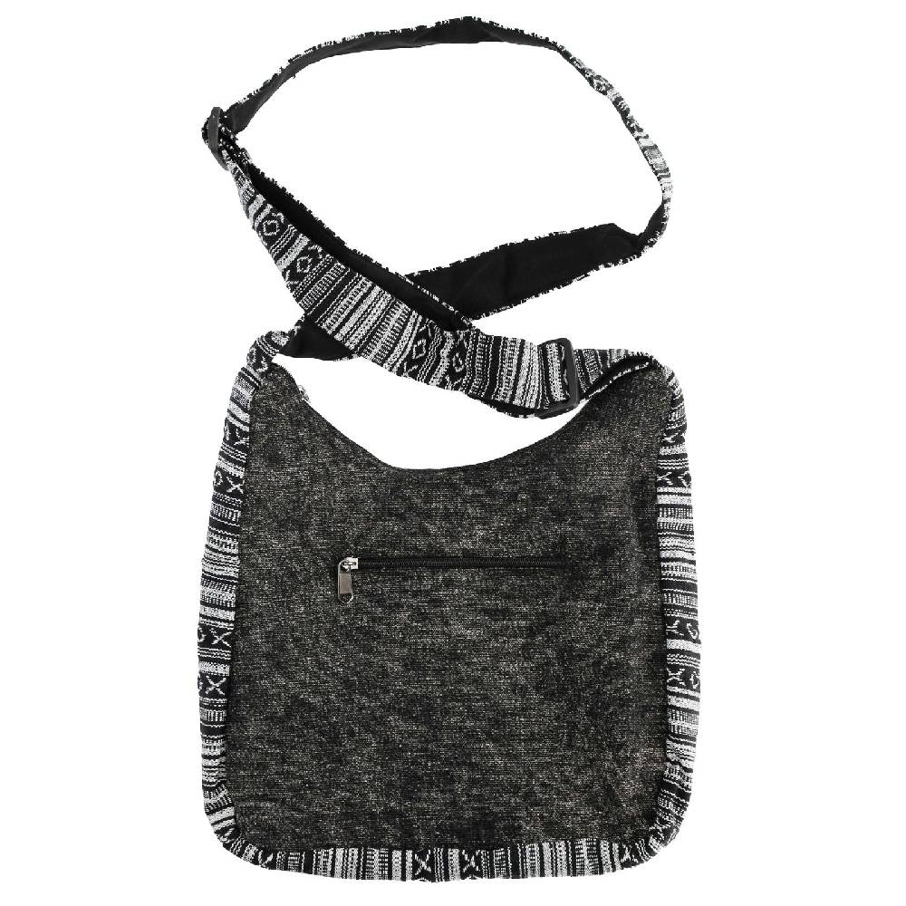 Kunst Und Magie Kunst und Magie Damen Schultertasche Stonewashed Hippie Handtasche Boho Goa Tasche mit Schulterriemen Schlussverkauf