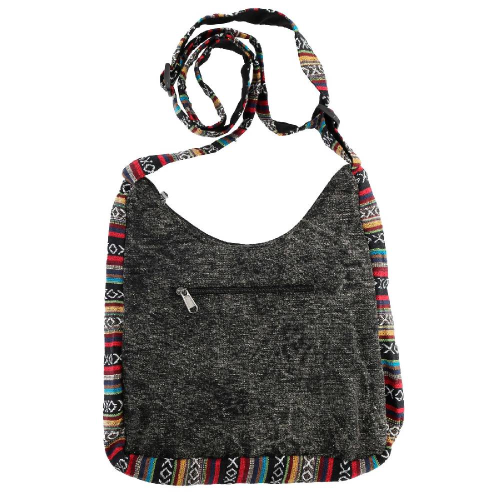 Kunst Und Magie Kunst und Magie Damen Schultertasche Stonewashed Hippie Handtasche Bunte Goa Tasche mit Schulterriemen Günstiger Verkauf