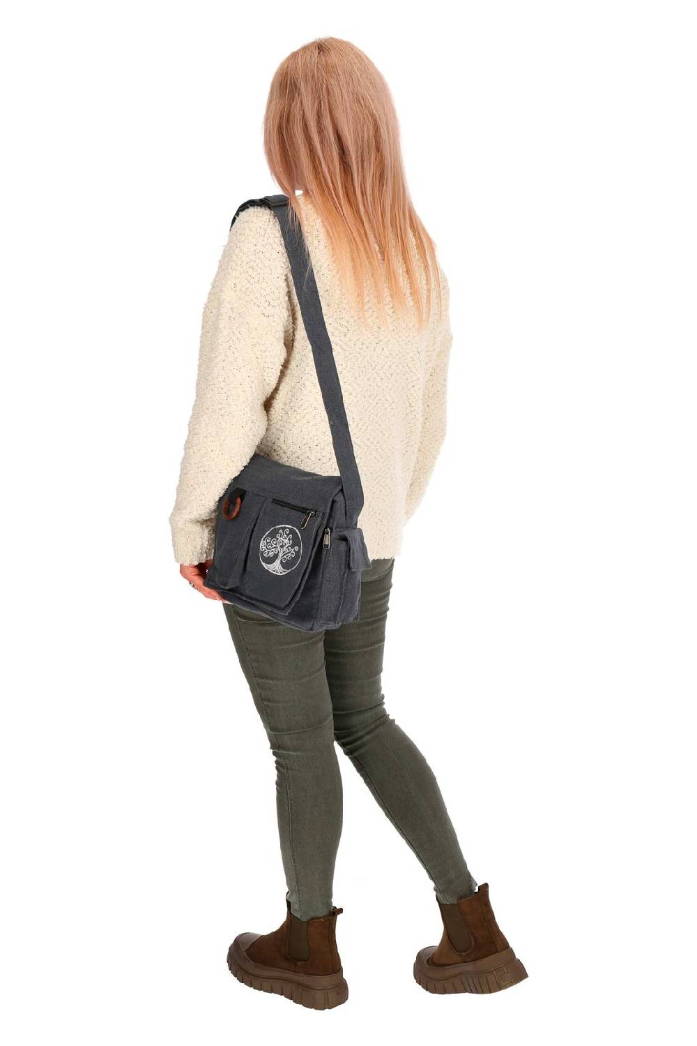 Kunst Und Magie Damen Baum der Liebe Hippie Handtasche Goa Tasche mit Schulterriemen Lebensbaum Blitzverkäufe
