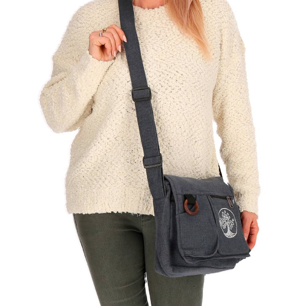 Kunst Und Magie Damen Baum der Liebe Hippie Handtasche Goa Tasche mit Schulterriemen Lebensbaum Blitzverkäufe