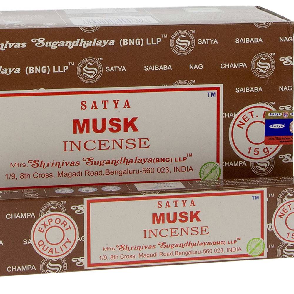 Kunst Und Magie Satya Musk Räucherstäbchen Agarbatti Räucherstäbchen 12er Großpackung Neueste Mode