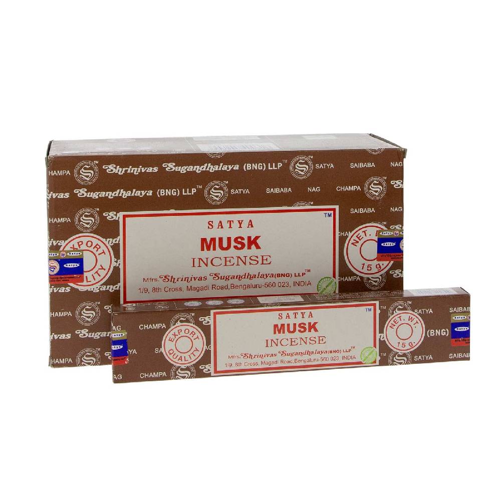 Kunst Und Magie Satya Musk Räucherstäbchen Agarbatti Räucherstäbchen 12er Großpackung Neueste Mode