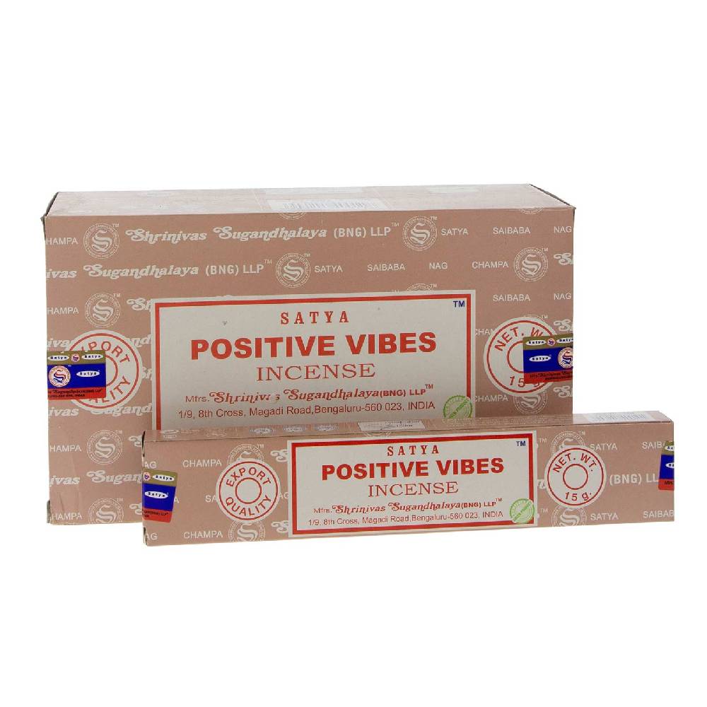 Kunst Und Magie Satya Satya Positive Vibes Räucherstäbchen Duftstäbchen Zeitlich begrenztes Angebot