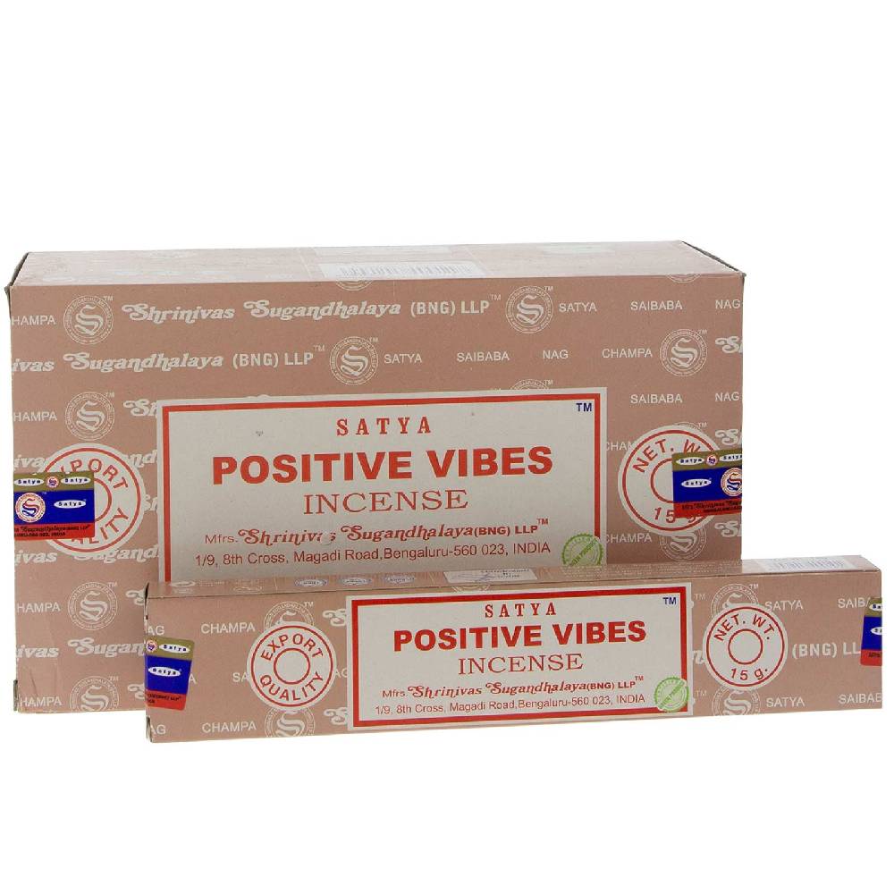 Kunst Und Magie Satya Satya Positive Vibes Räucherstäbchen Duftstäbchen Zeitlich begrenztes Angebot