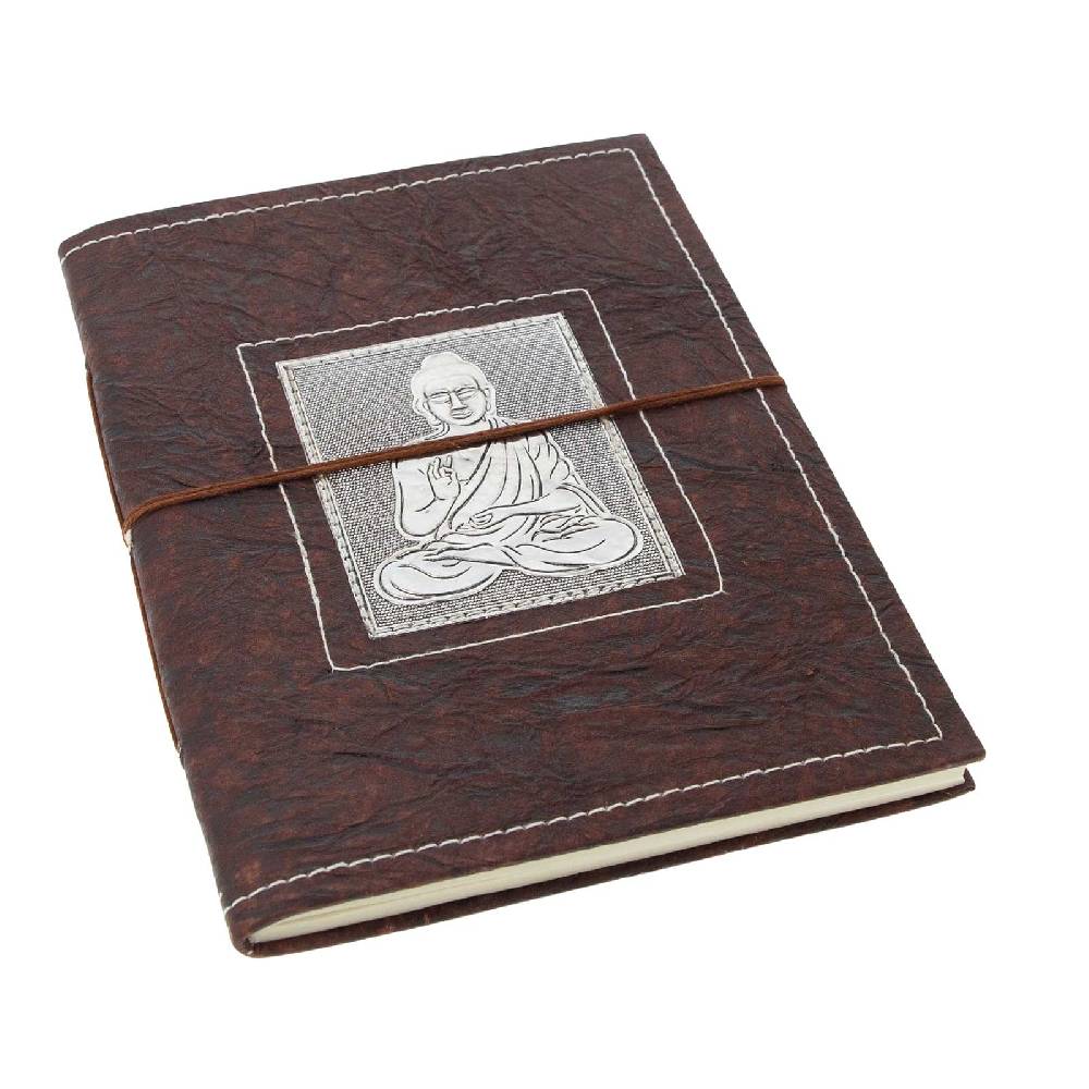 Kunst Und Magie Buddha Tagebuch Poesiealbum handgefertigt - Geprägtes Notizbuch 20x15cm Letzte 3 Tage