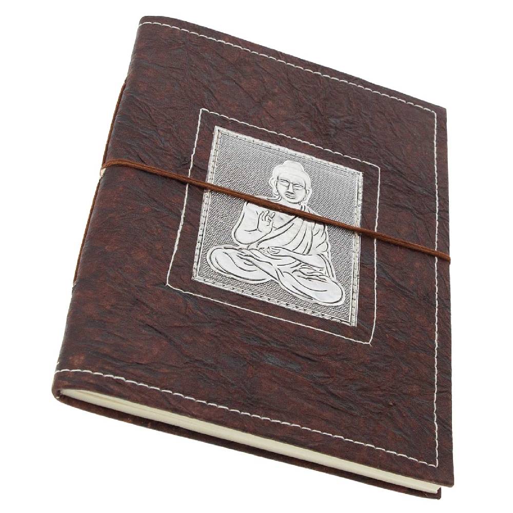 Kunst Und Magie Buddha Tagebuch Poesiealbum handgefertigt - Geprägtes Notizbuch 20x15cm Letzte 3 Tage