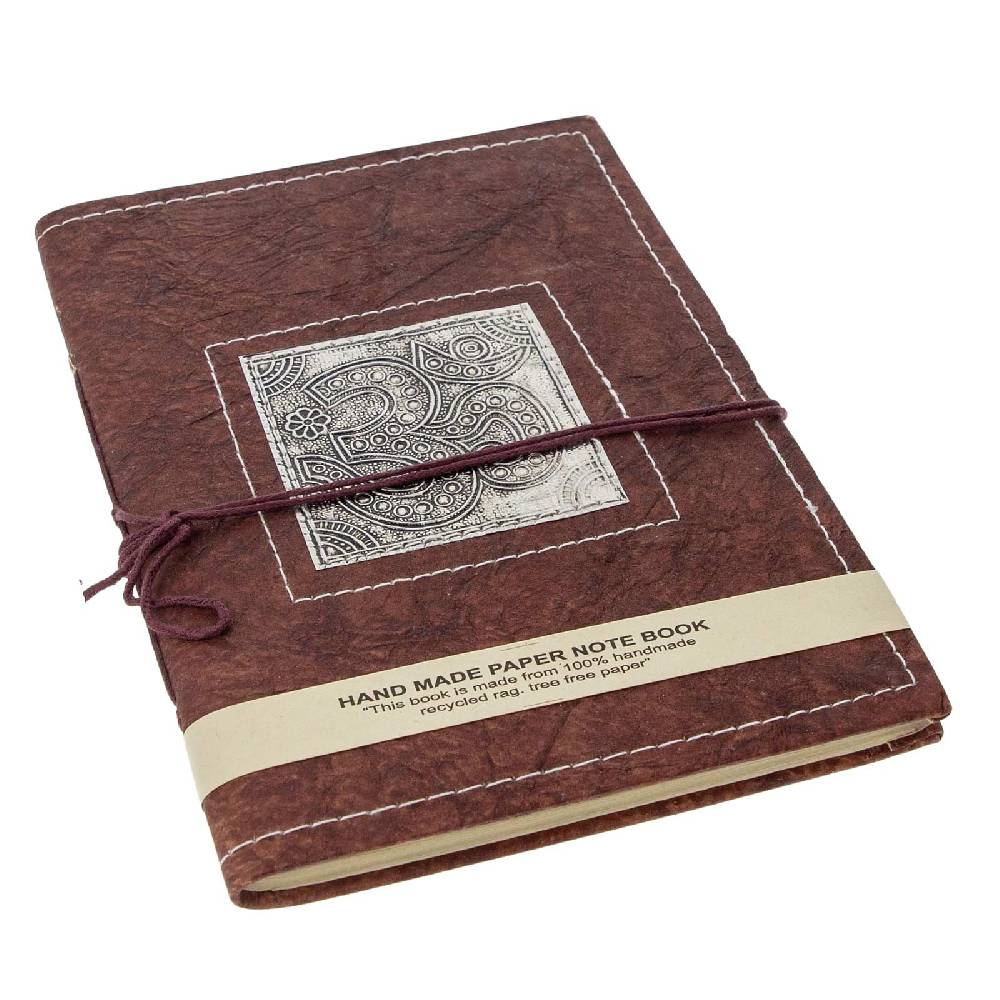 Kunst Und Magie OM Tagebuch Poesiealbum Holzfrei Nachhaltig Recycling Fair Notizbuch 20x15cm Indien JETZT KAUFEN