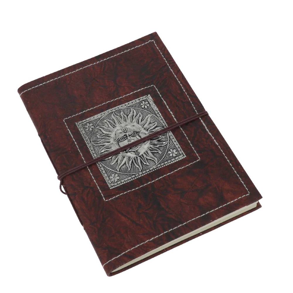 Kunst Und Magie Tagebuch Poesiealbum handgefertigt - Geprägtes Notizbuch Blume des Lebens Flower of Life 25x18cm XL Bis zu 50% Rabatt
