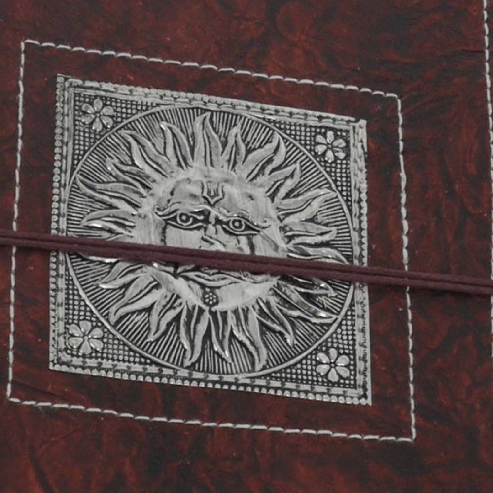 Kunst Und Magie Tagebuch Poesiealbum handgefertigt - Geprägtes Notizbuch Blume des Lebens Flower of Life 25x18cm XL Bis zu 50% Rabatt