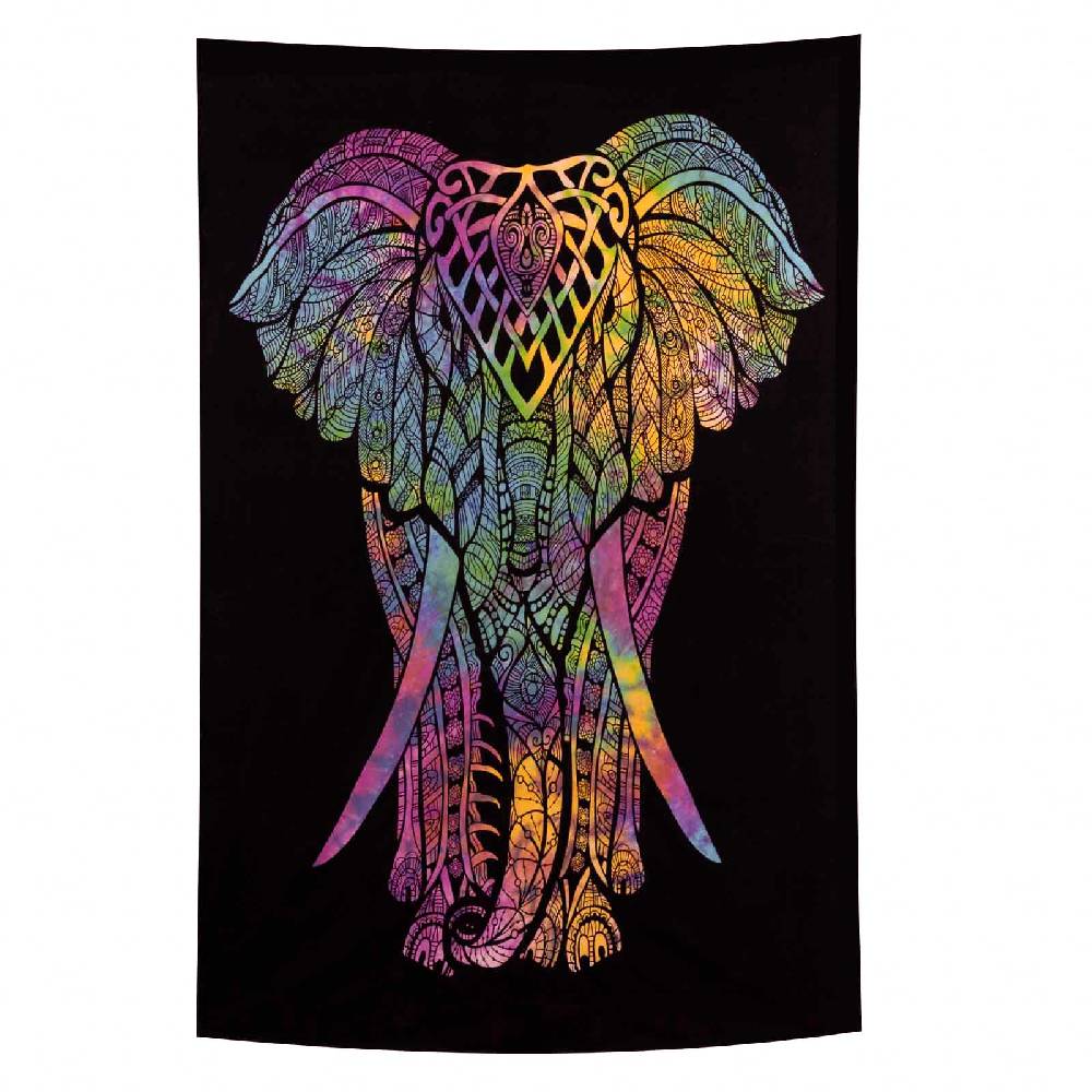 Kunst Und Magie Kunst und Magie Tagesdecke Wandbehang Deko Tuch Elefant UV Aktiv ca. 200 x 135 cm Bis zu 55% Rabatt