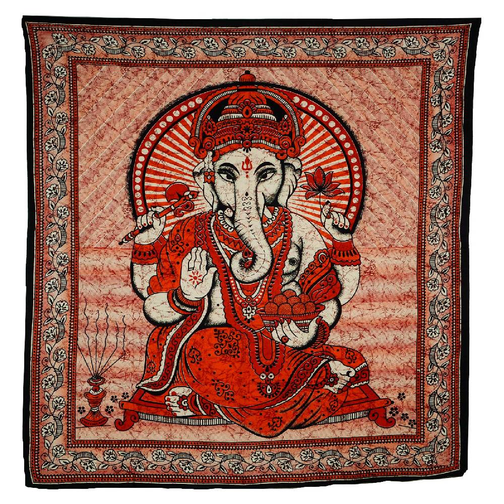 Kunst Und Magie Ganesha Dekotuch Große Tagesdecke Wandbehang Tuch Goa ca. 210 x 230 cm 50% Rabatt mit kostenlosem Versand