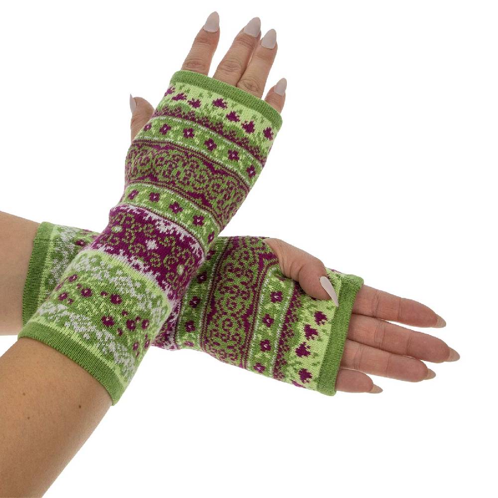 Kunst Und Magie Damen Armstulpen Stulpen Handwärmer Handschuhe Pulswärmer extrafeiner Jacquardstoff Outlet