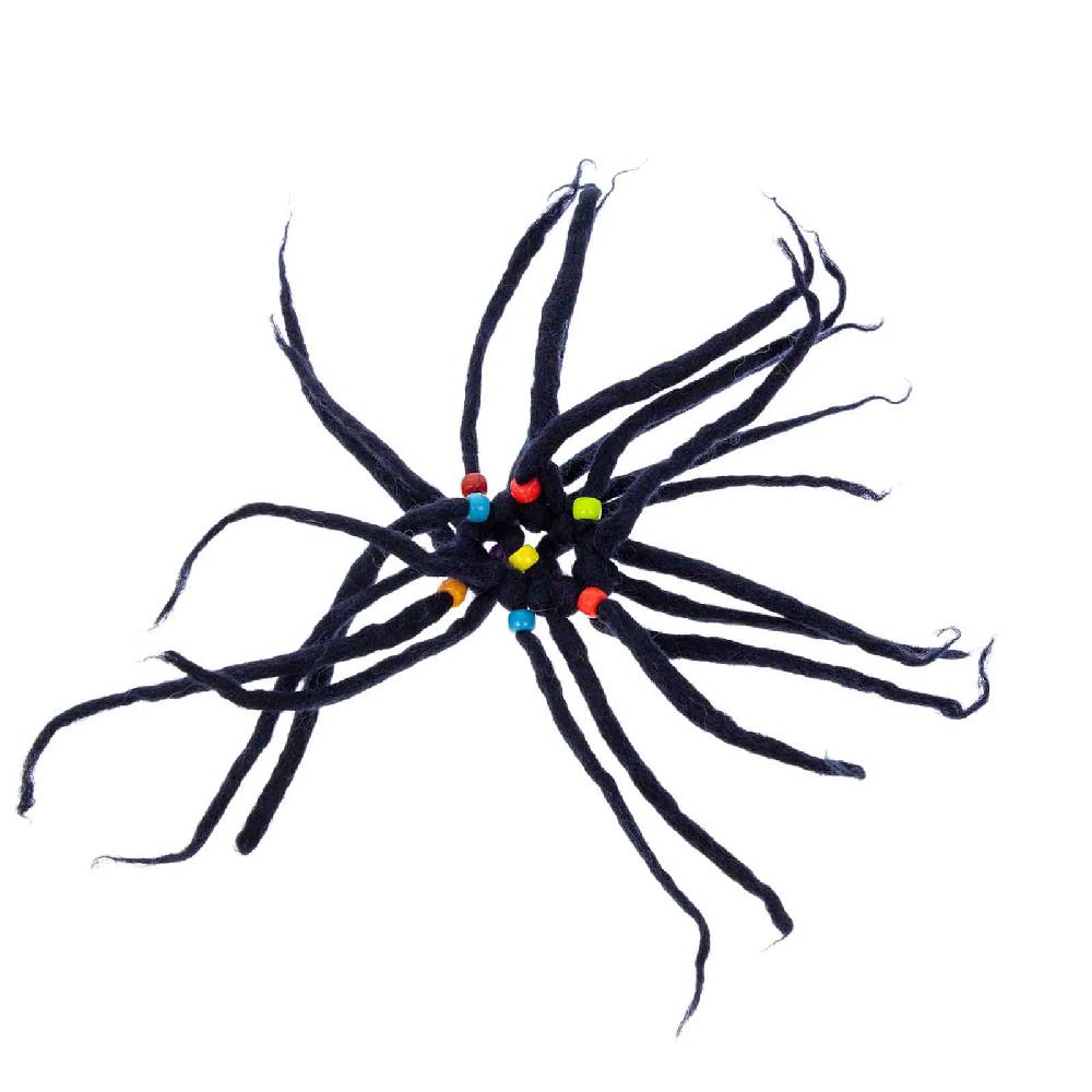 Kunst Und Magie KUNST UND MAGIE Filz Haargummi Dreads Haarschmuck Rasta scrounchi Blauschwarz Angebote
