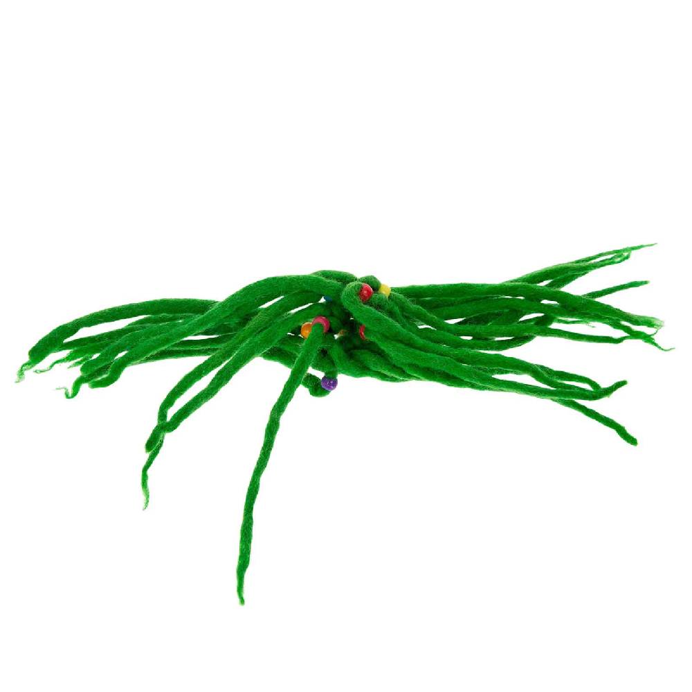 Kunst Und Magie KUNST UND MAGIE Filz Haargummi Dreads Haarschmuck Rasta scrounchi Xl Grün Hotsell