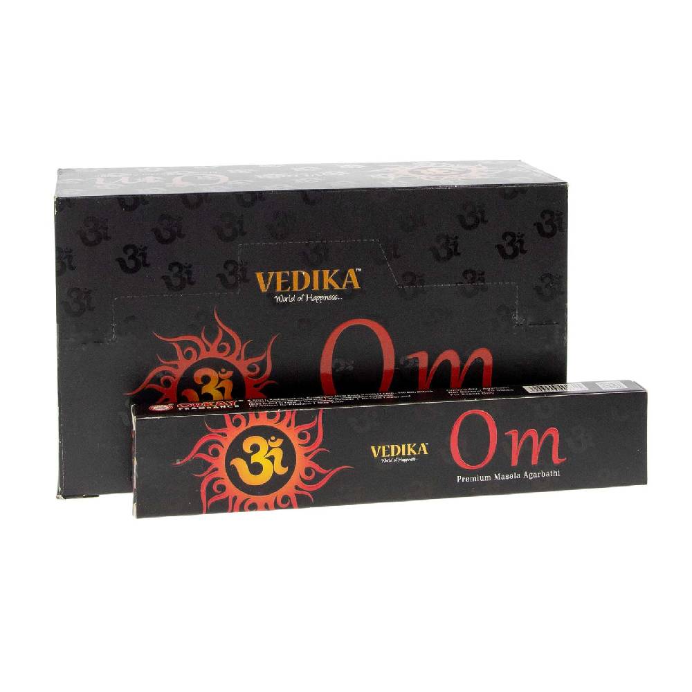 Kunst Und Magie Vedika OM von Orkay Premium Masala Agarbatti Räucherstäbchen 12er Großpackung Heißer Verkauf