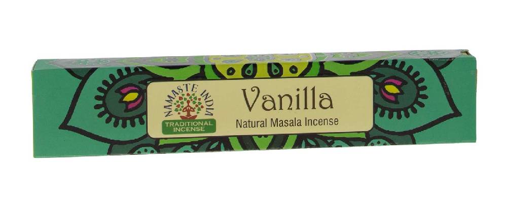 Kunst Und Magie Vanilla Vanille Räucherstäbchen Namaste India 12er Großpackung Sonderangebote