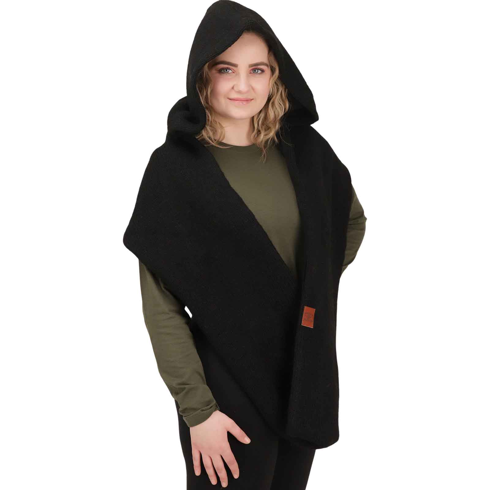 Kunst Und Magie Damen Kapuzenschal Loop Schal Hoodie Schalmütze Poncho aus Wolle gestrickt Riesige Ersparnisse