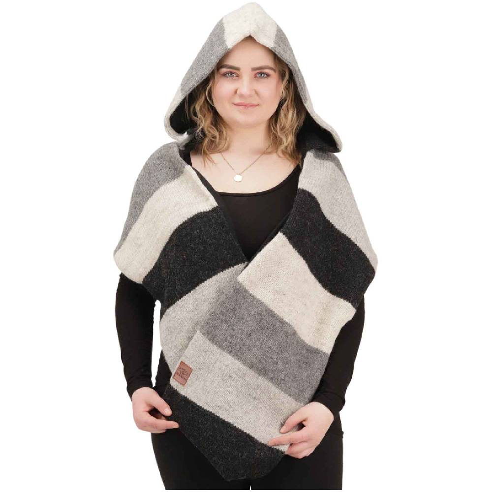 Kunst Und Magie Damen Kapuzenschal Loop Schal Hoodie Schalmütze Poncho aus Wolle gestrickt VIP-Rabatte