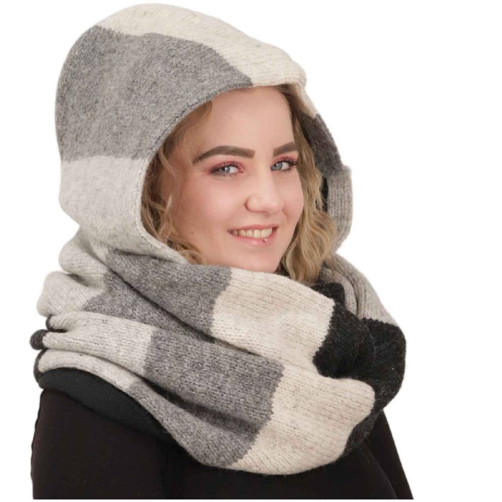 Kunst Und Magie Damen Kapuzenschal Loop Schal Hoodie Schalmütze Poncho aus Wolle gestrickt VIP-Rabatte