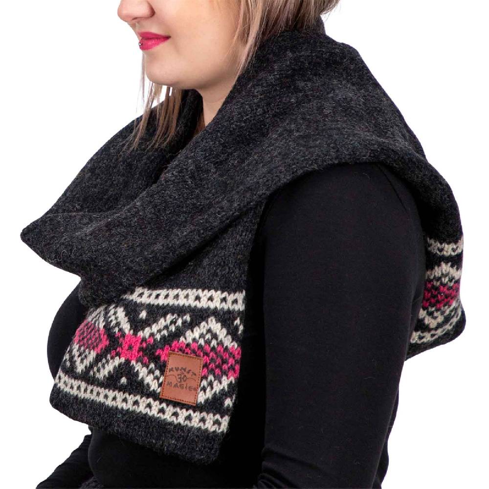 Kunst Und Magie Wollschal Damenschal Strick Schal Wolle Boho Hippie Psy Goa Fair Wochenangebot