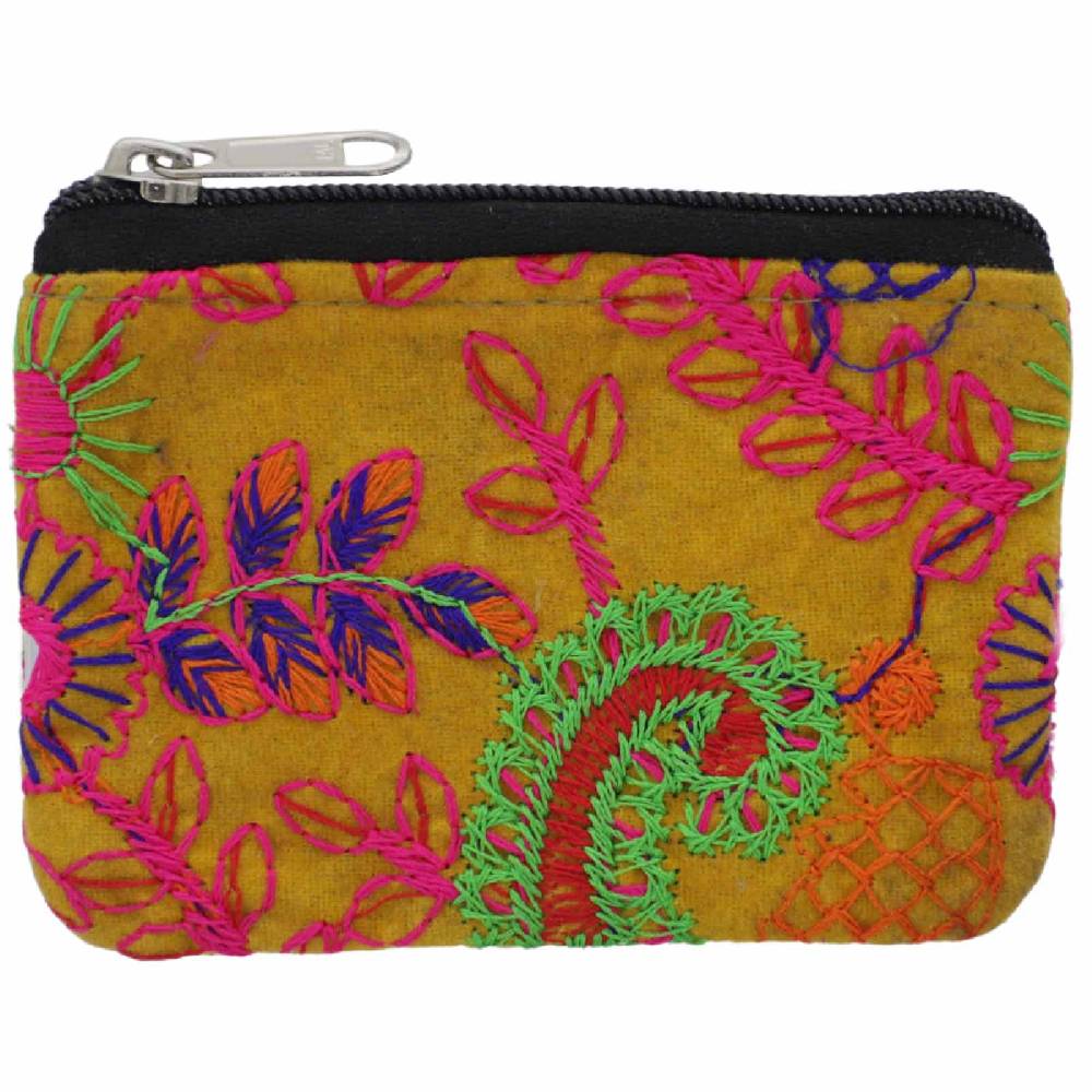 Kunst Und Magie Kleine Geldbörse Böse Geldbeutel Münzbeutel Boho Nachhaltig Fair verschiedene Farben Letzter Tag