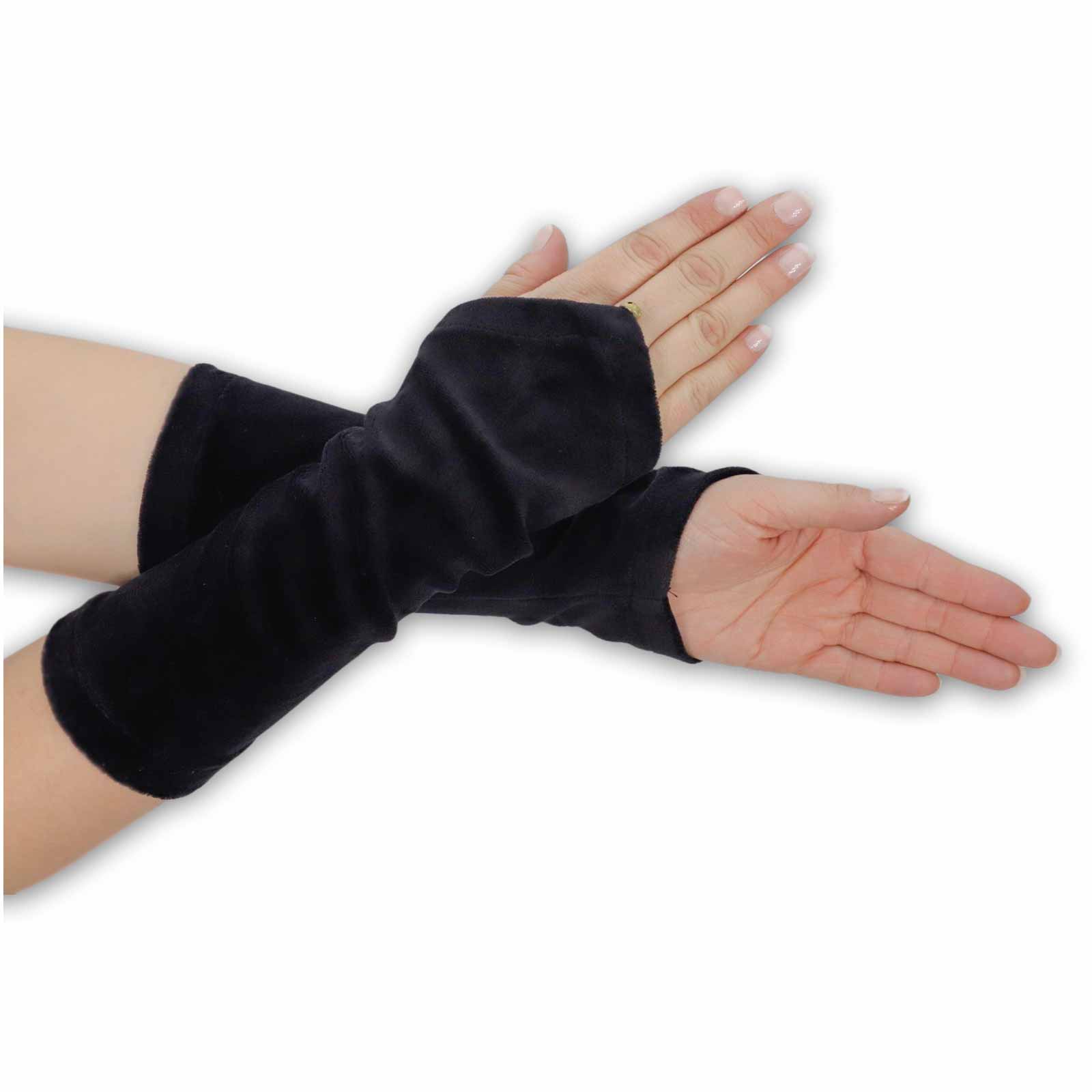 Kunst Und Magie Damen Samt Armstulpen Stulpen Handwärmer Handschuhe mit Glöckchen Boho Bis zu 50% Rabatt