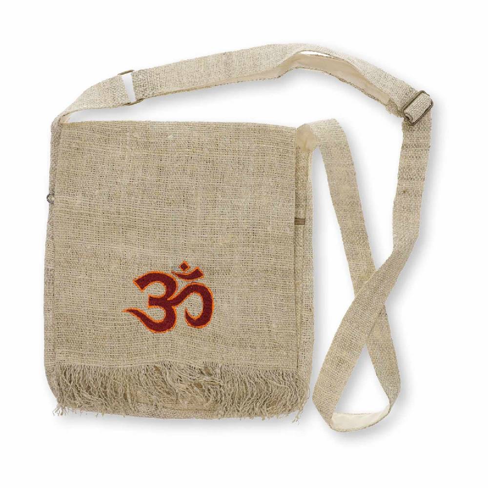 Kunst Und Magie Hanf Schultertasche Umhängetasche Tasche OM Nachhaltig Fair Sonderangebot der Fabrik