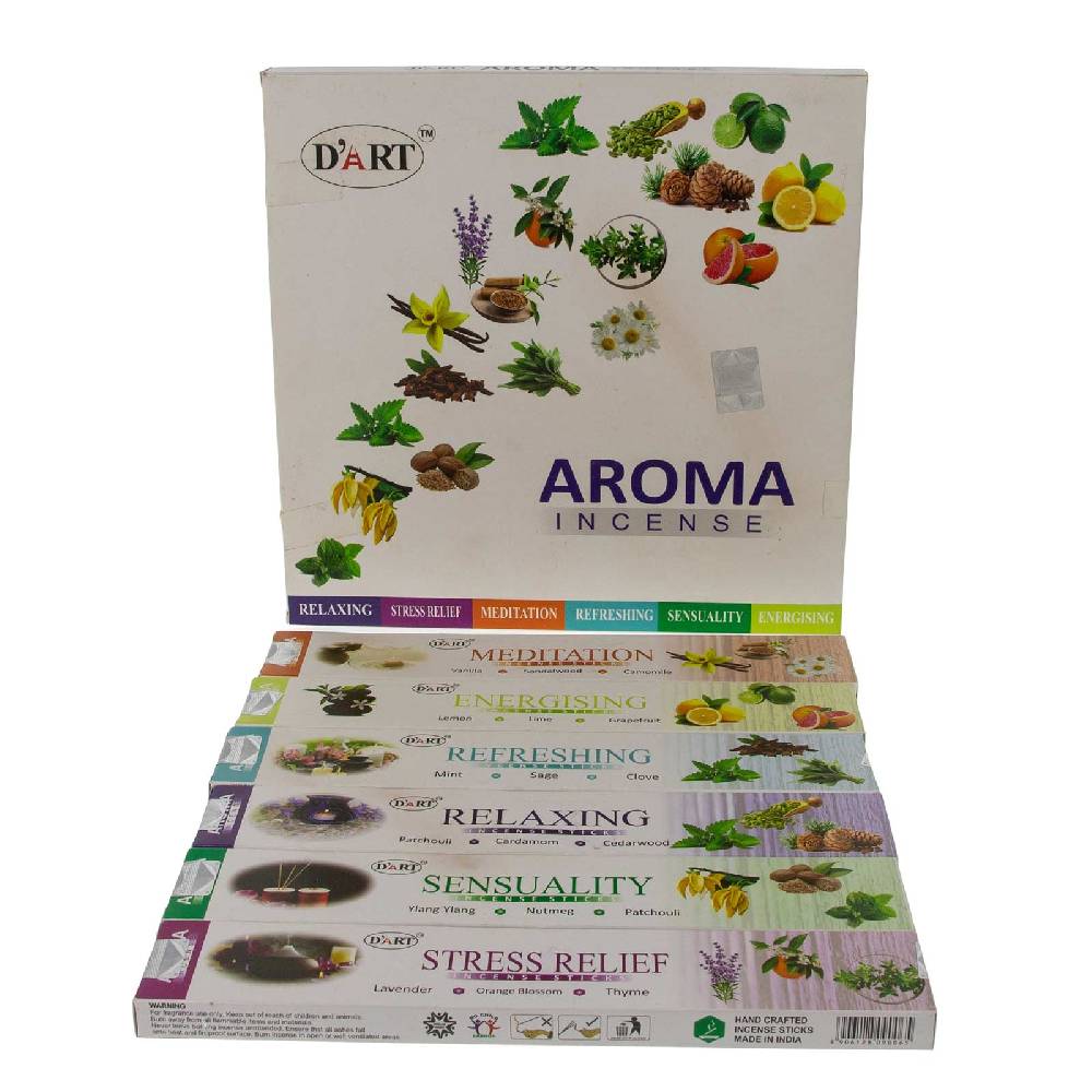 Kunst Und Magie D'art Aroma Sortiment Räucherstäbchen Geschenk Set 120 Stäbchen