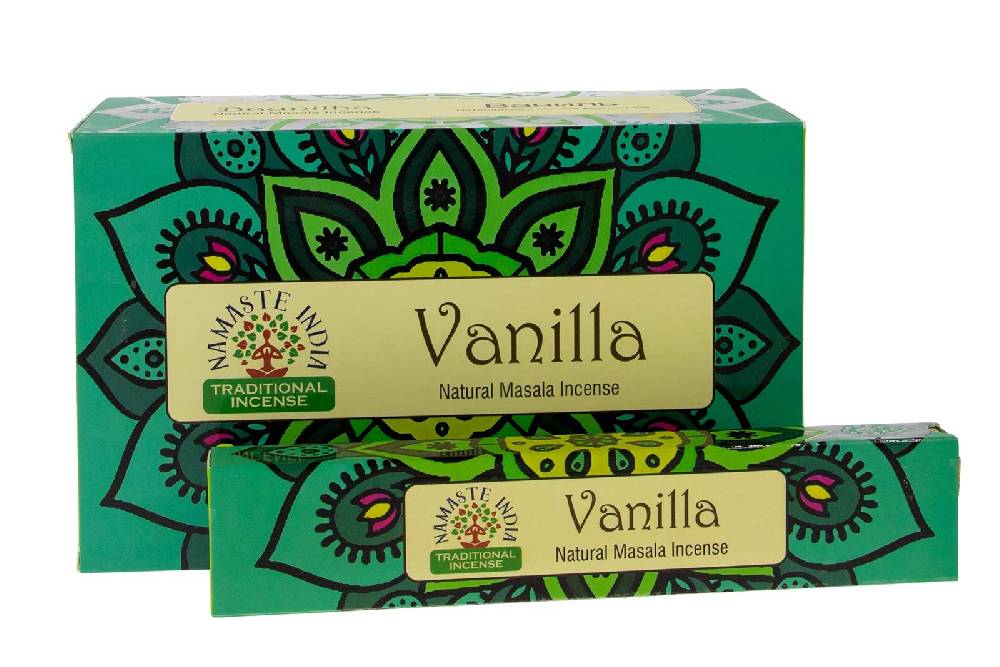 Kunst Und Magie Vanilla Vanille Räucherstäbchen Namaste India Outlet