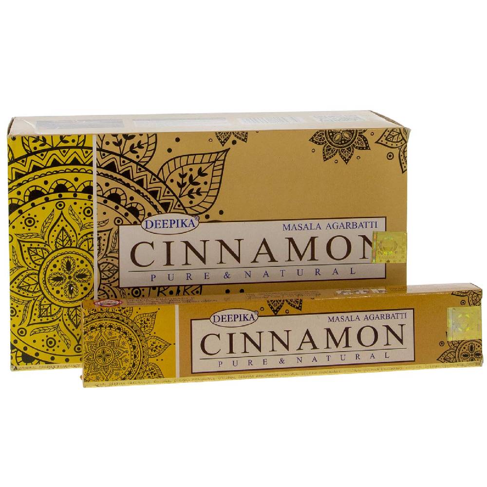 Kunst Und Magie Deepika Cinnamon Zimt Räucherstäbchen 12er Großpackung im Angebot